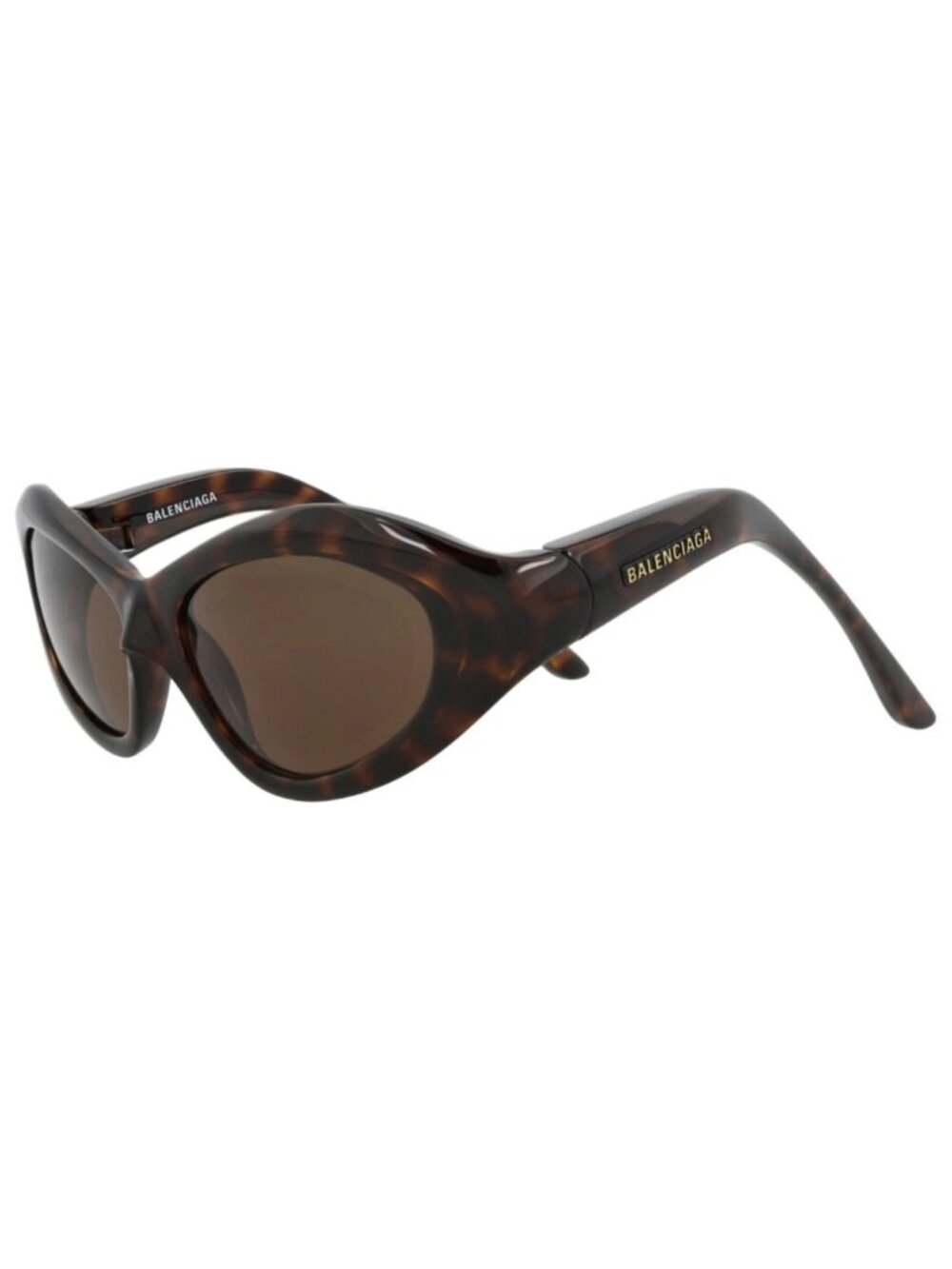 New Balenciaga Women's Sunglasses Cat Eye Bio Injection Frame Havana Havana